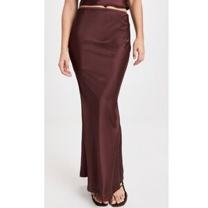 NWT Lioness Hudson Satin Maxi Skirt